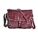 100% Leather Crossbody Bag with Adjustable Shoulder Strap - Brown