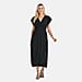 Tamsy Womens Flutter Sleeve V-Neck Smocked Midi Dress