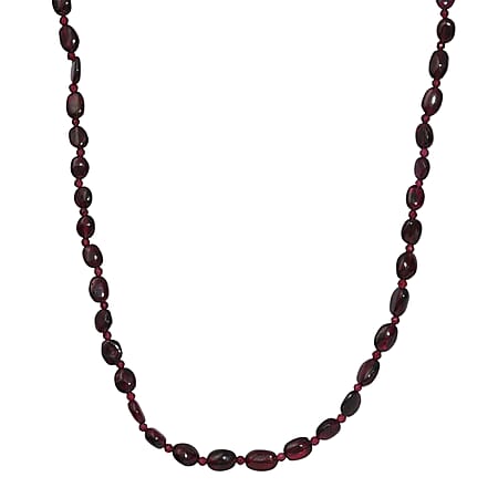 Red Garnet Necklace (Size - 20) 80.00 Ct.