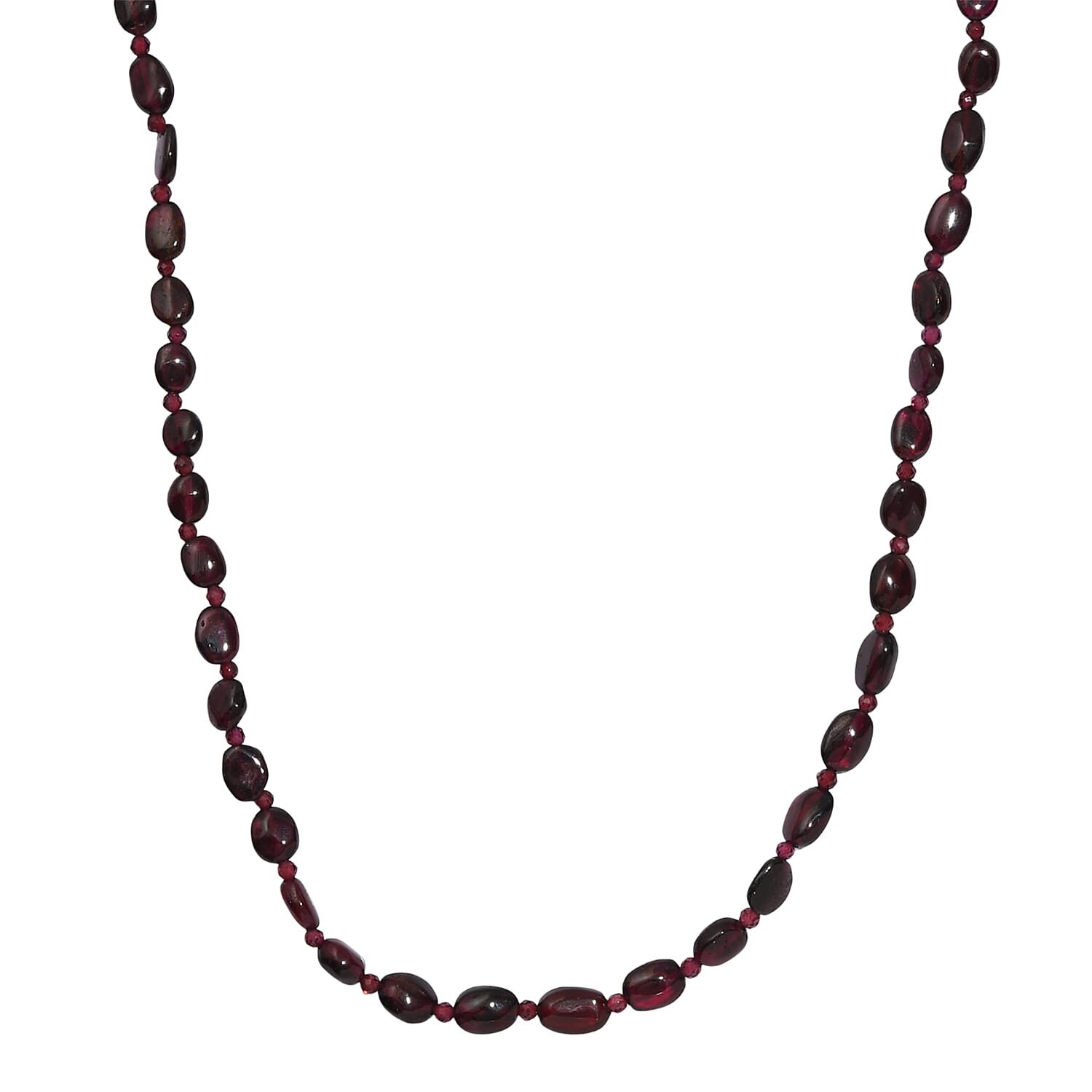 Red Garnet Necklace (Size - 20) 80.00 Ct. Red Garnet Necklace (Size - 20) 80.00 Ct.