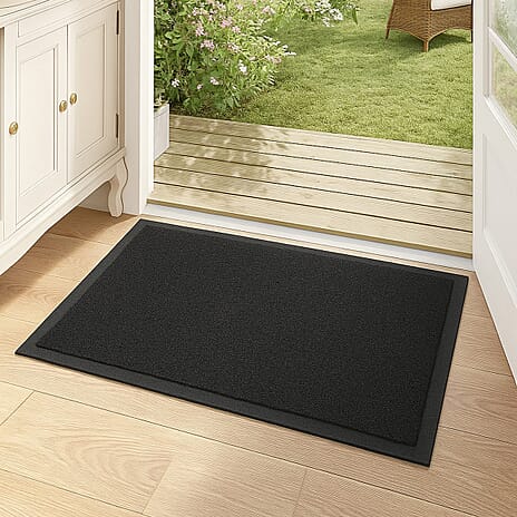 Ultra Absorbant Non Slip Doormat- Protect your floors and catch dirt and mud at the door Machine Washable - 80X48 cm