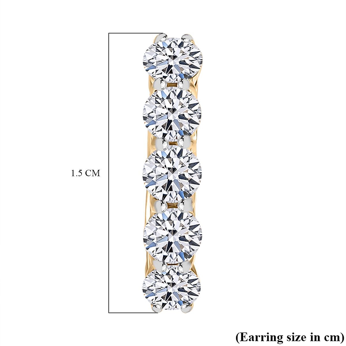 Luxuriant Diamond 9K Yellow Gold SGL Certified Lab Grown Diamond SI-G-H Full Hoop Earring with Clasp 1.02 Ct. Luxuriant Diamond 9K Yellow Gold SGL Certified Lab Grown Diamond SI-G-H Full Hoop Earring with Clasp 1.02 Ct.