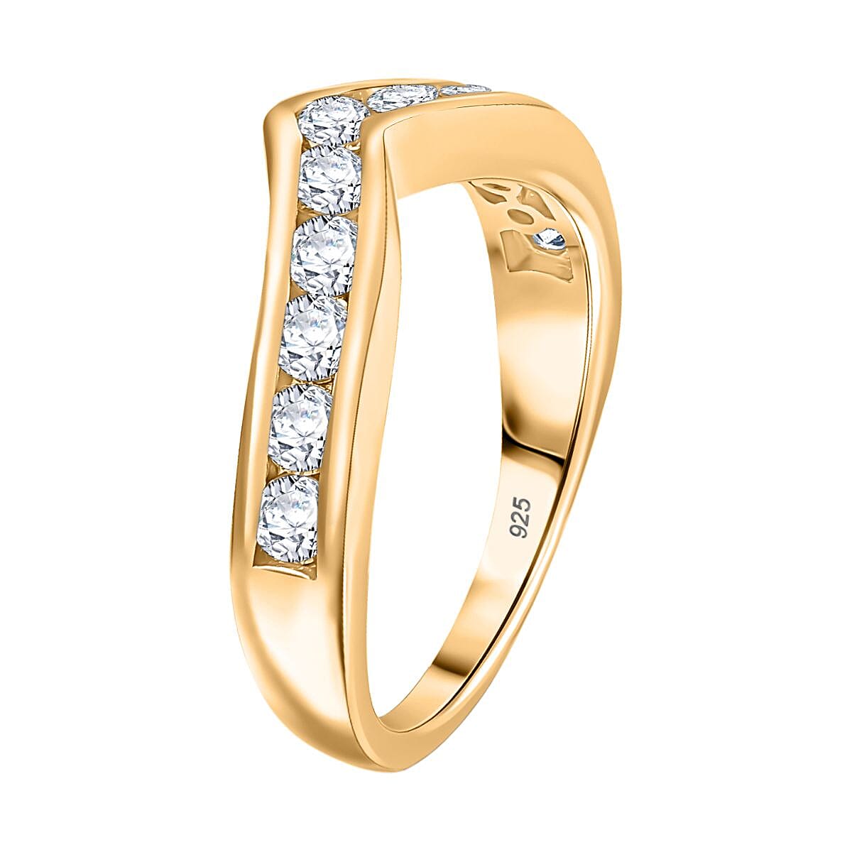 Luxuriant Diamond Lab Grown Diamond Wishbone Ring in Sterling Silver Luxuriant Diamond Lab Grown Diamond Wishbone Ring in Sterling Silver
