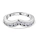 Luxuriant Diamond Lab Grown Diamond Wishbone Ring in Sterling Silver
