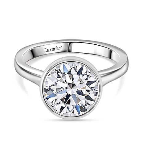 Biggest Deal- Luxuriant Diamond 950 Platinum IGI Certified (VS-E) Lab Grown Diamond Solitaire Ring 3.50 Ct, Platinum Wt. 5.63 Gms.