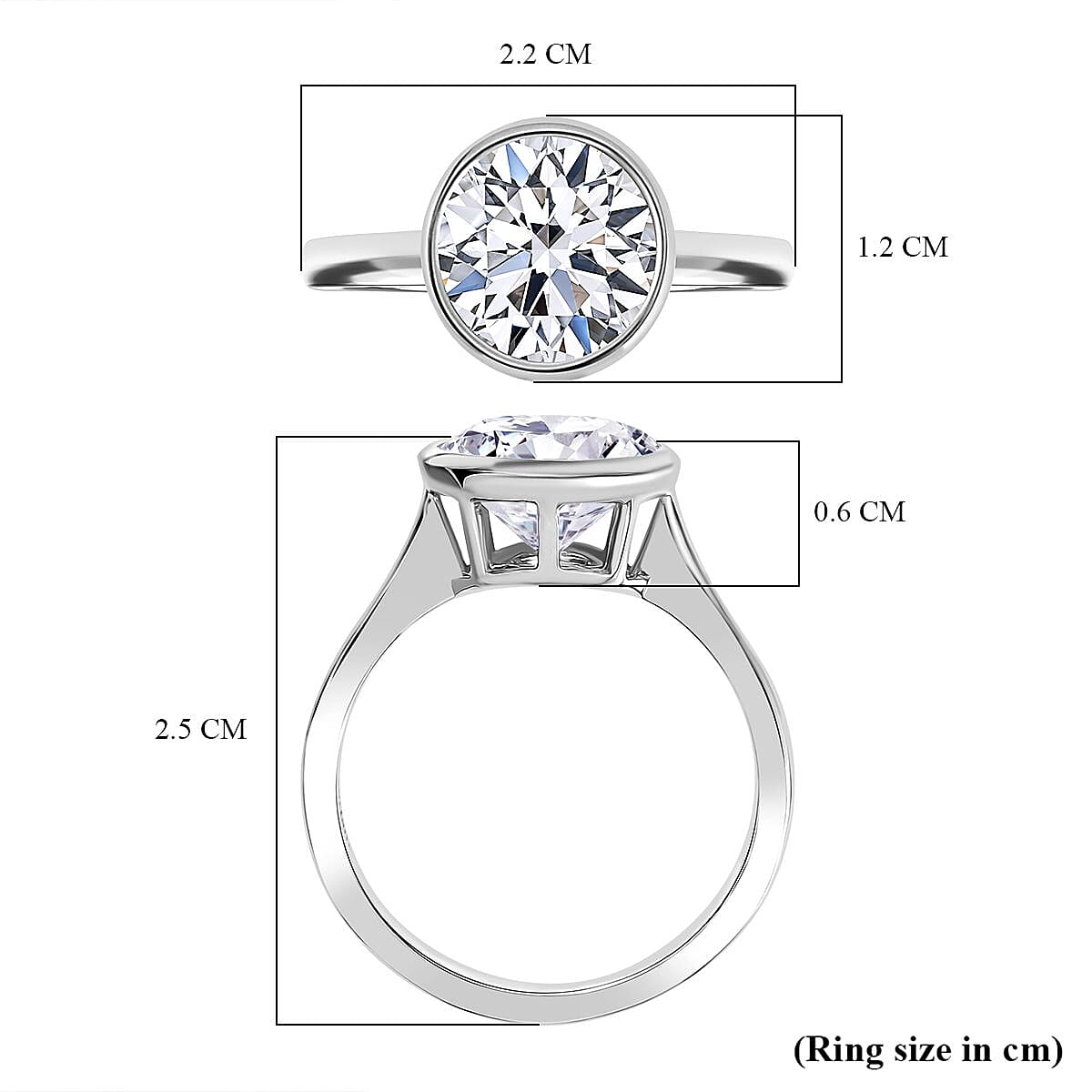 Luxuriant 950 Platinum IGI Certified (VS-F) Lab Grown Diamond Solitaire Ring 3.50 Ct, Platinum Wt. 5.63 Gms.