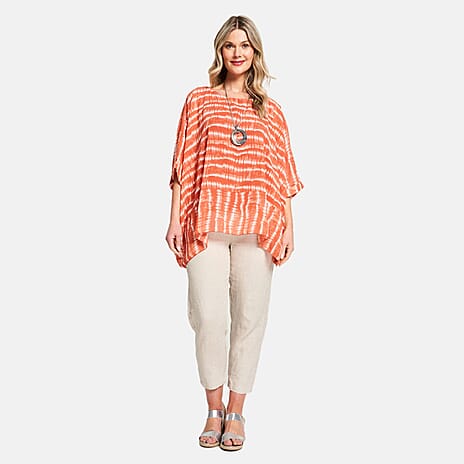 Woven Top (Size - 10) - Peach
