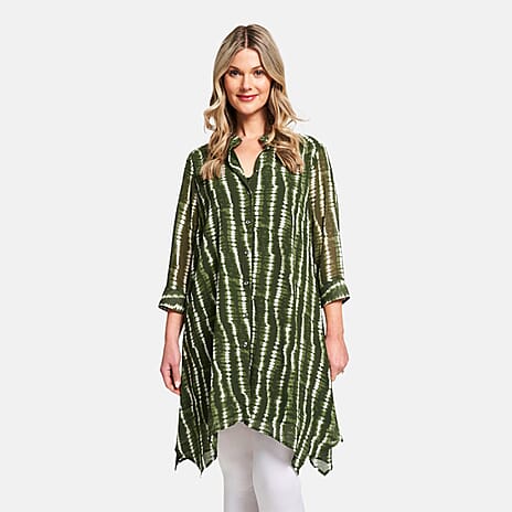 Woven Dress (Size - 18) - Khaki