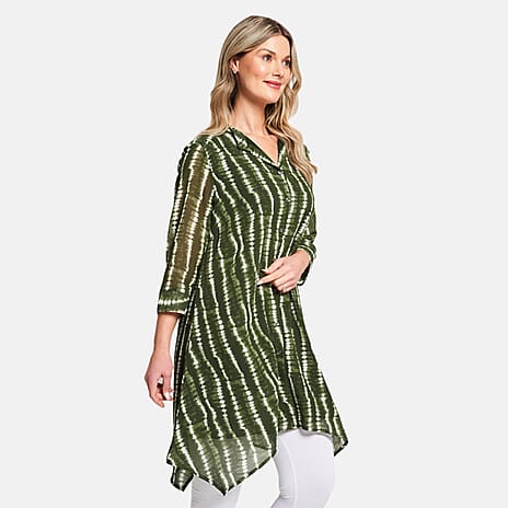 Woven Dress (Size - 18) - Khaki