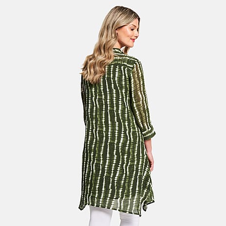 Woven Dress (Size - 18) - Khaki