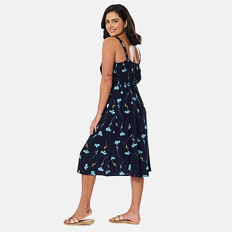 Woven Dress (Size - 20) - Navy