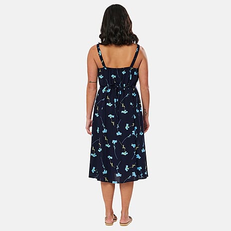 Woven Dress (Size - 20) - Navy