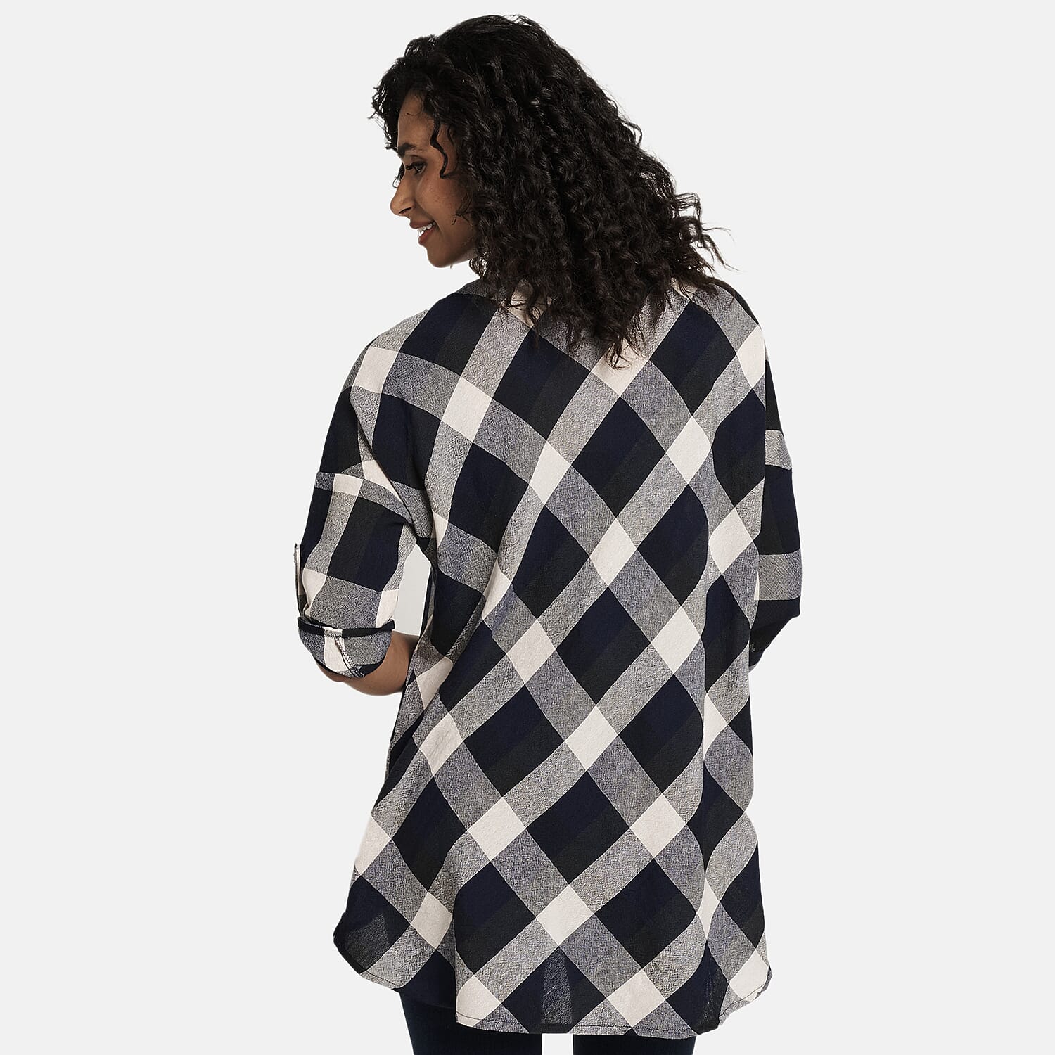 Woven Top (Size - 18) - Navy