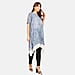 SALOOS Bella Chiffon Midi-Dress with Necklace