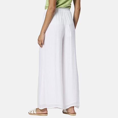 Woven Jean and Pant-Trouser (Size - 12) - White