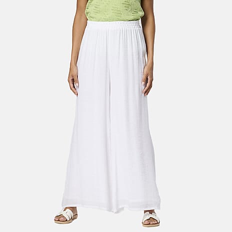 Woven Jean and Pant-Trouser (Size - 10) - White