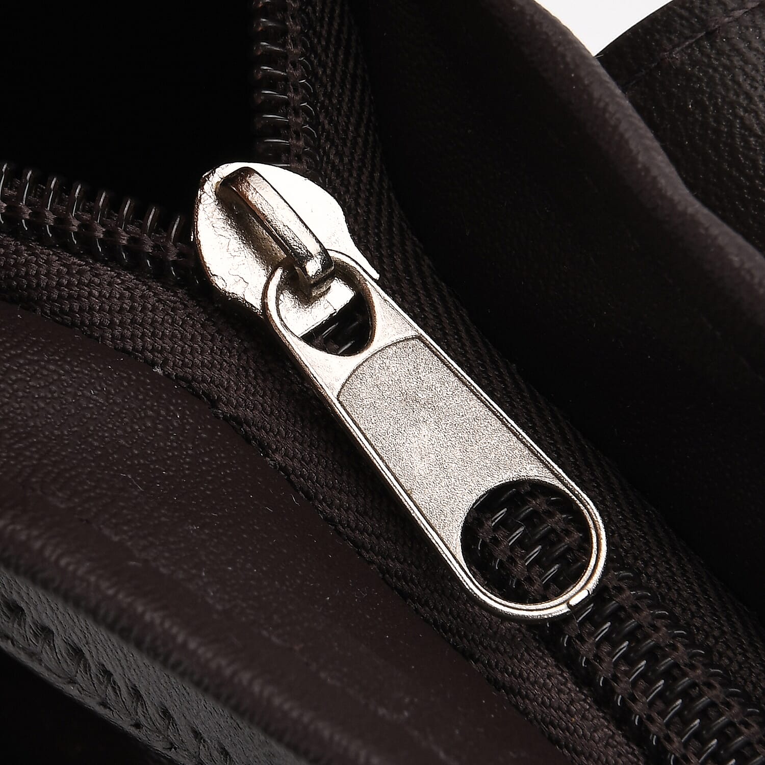 Styled By Patchwork Crossbody Bag with Adjustable Shoulder Strap - Brown