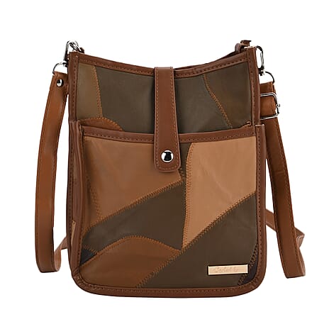 Crossbody Bag (Size - One Size) - Camel & Black