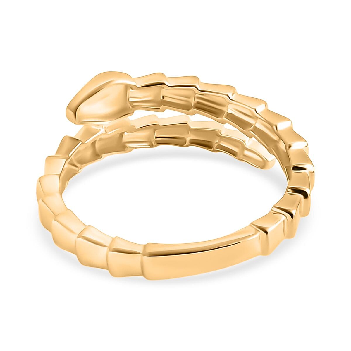 Designer Inspired One Time Deal- 9K Yellow Gold Serpent Ring Gold 2.10 Grms