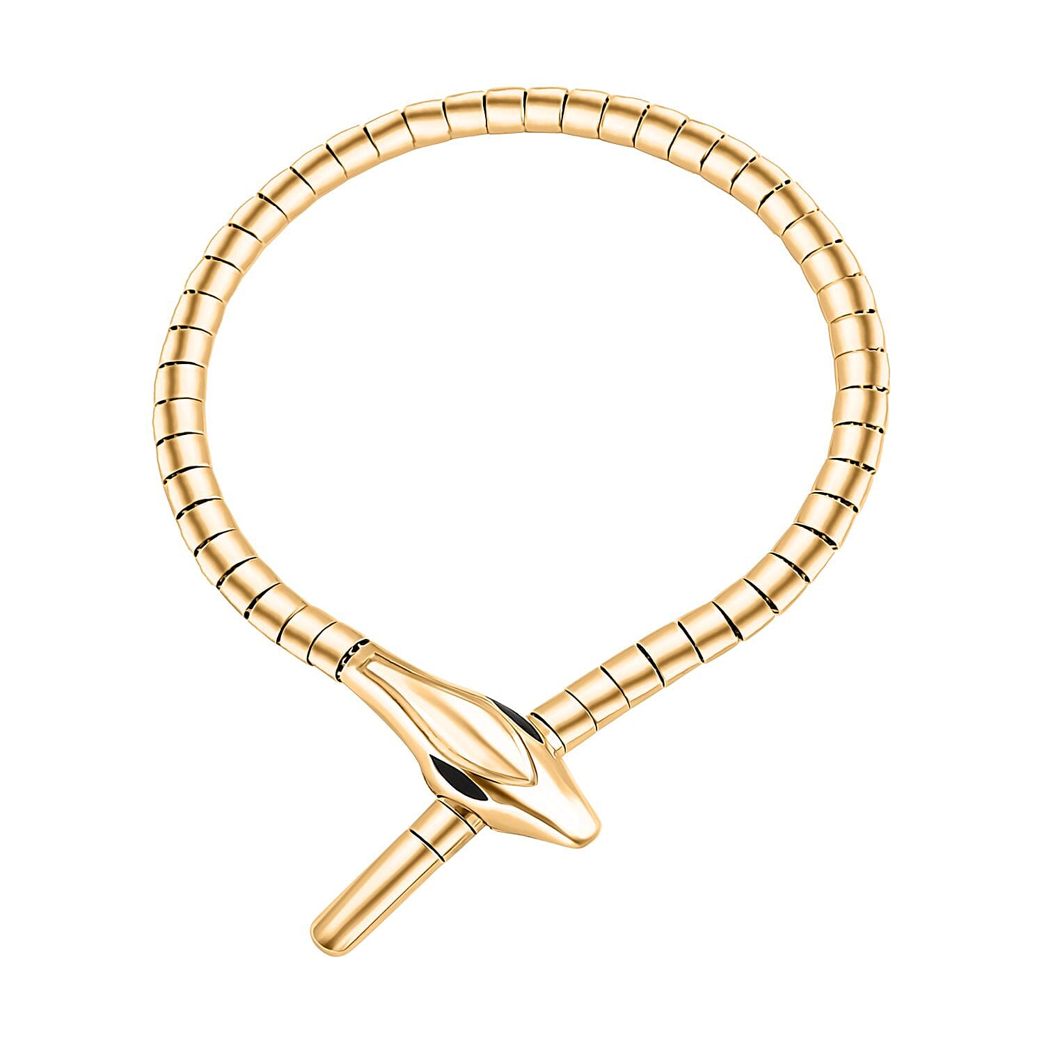 Designer Inspired - 9K Yellow Gold Snake Bracelet (Size - 8) , Gold Wt. 8.60 Gms.