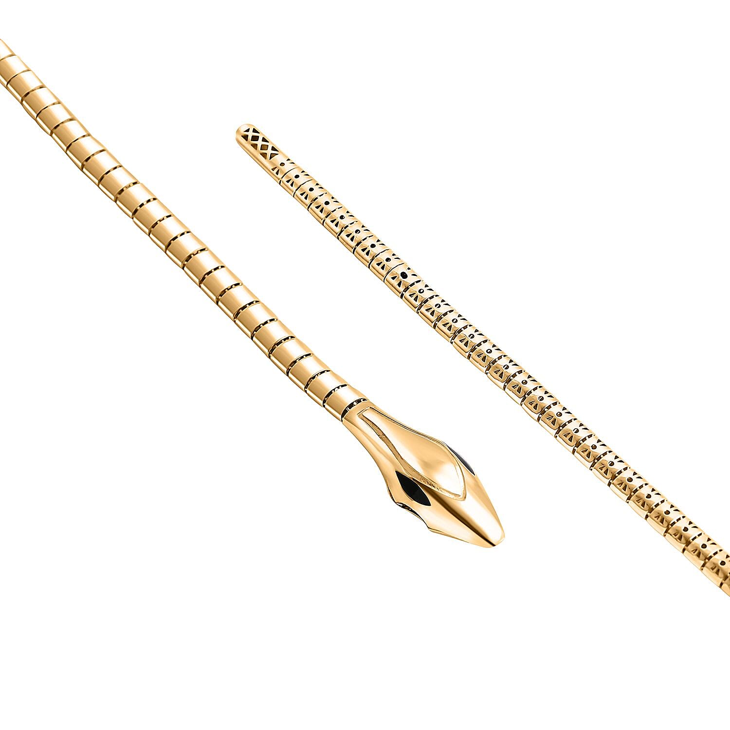 Designer Inspired - 9K Yellow Gold Snake Bracelet (Size - 8) , Gold Wt. 8.60 Gms.