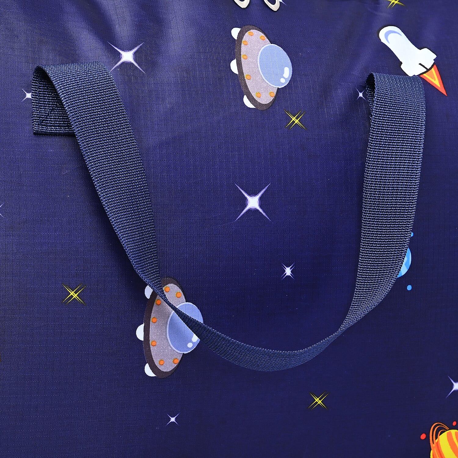 Tropical Leaf Storage Box (Size 70x50x30 cm) - Navy & Green