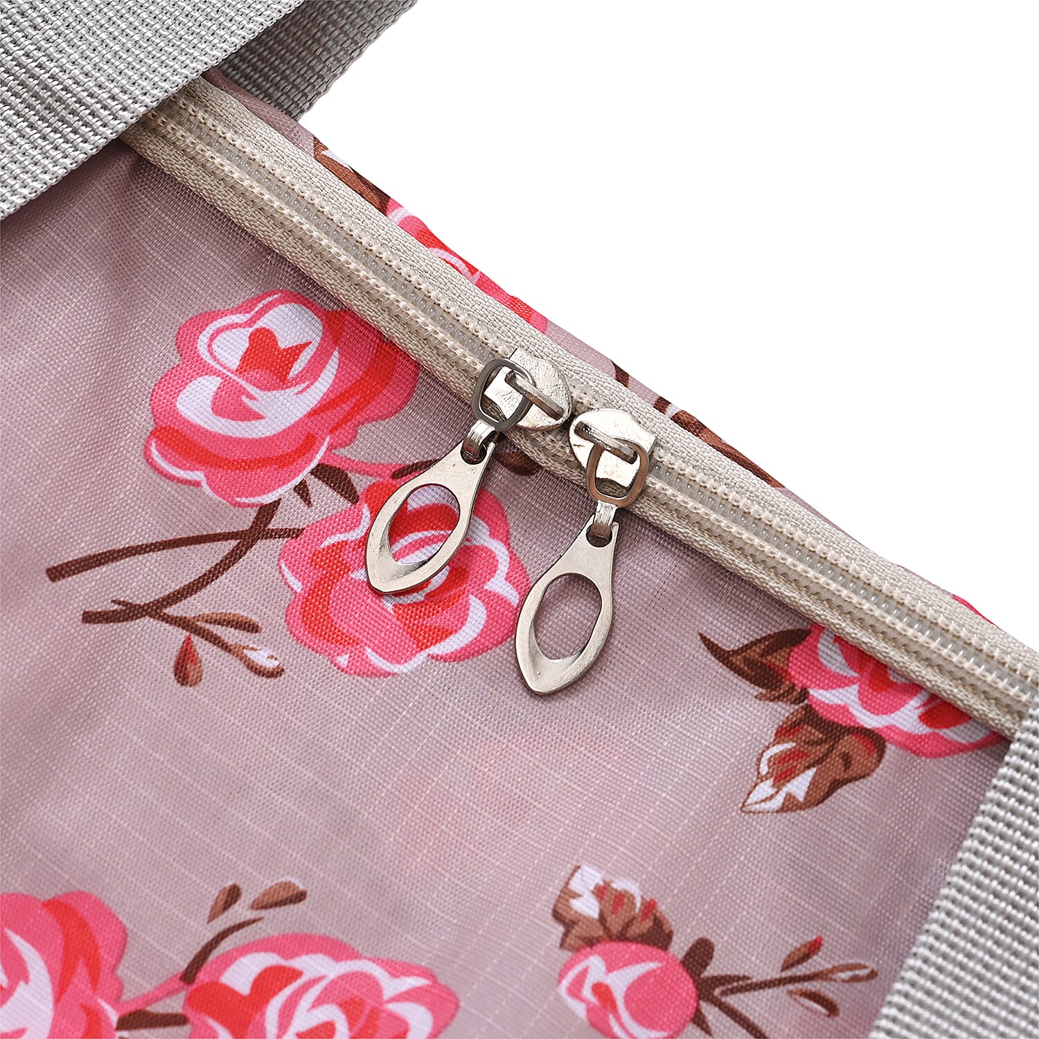 Tropical Leaf Storage Box (Size 70x50x30 cm) - Grey & Green