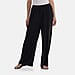Tamsy Relaxed Fit Wide-Leg Trouser with Elastic Waist (Size 8 to 16) - Black