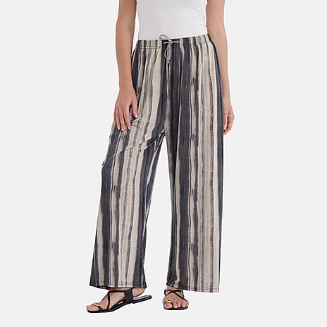 & Maisi Patterned Jean and Pant-Trouser (Size - One Size) - Black Brown & White