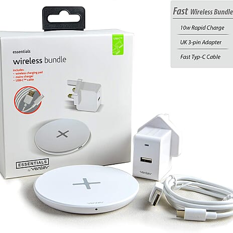 Ventev Wireless Charging Bundle - White