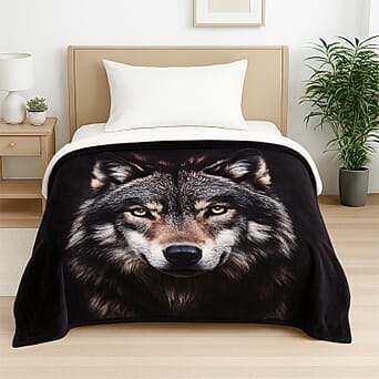 https://tjcuk.sirv.com/Products/81/0/8101946/Homesmart-Digital-Wolf-Print-Flannel-Cozy-Blanket-200x150-cm-Black_8101946.jpg?w=342&h=342