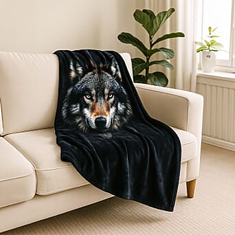 https://tjcuk.sirv.com/Products/81/0/8101946/Homesmart-Digital-Wolf-Print-Flannel-Cozy-Blanket-200x150-cm-Black_8101946_1.jpg?w=342&h=342
