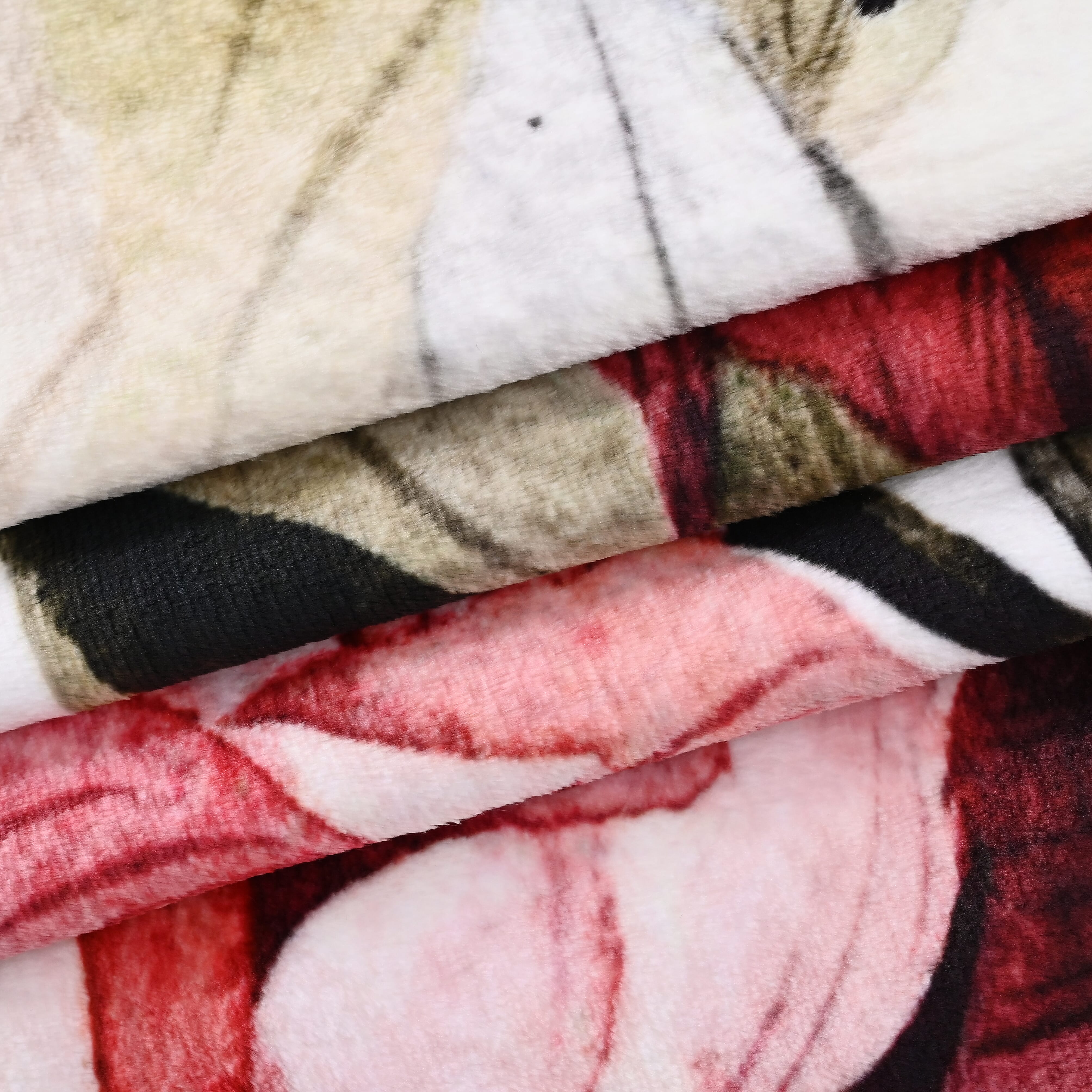 LAST IN STOCK Flower Pattern Digital Print Flannel Cozy Blanket (150x200 cm) - Pink