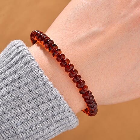Natural Amber Stretchable Bracelet (Size 7.5)