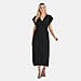 Tamsy Flutter Sleeves Smocked Midi Dress (One Size) - Black
