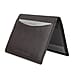 100% Leather Slim Credit Card Holder - Black