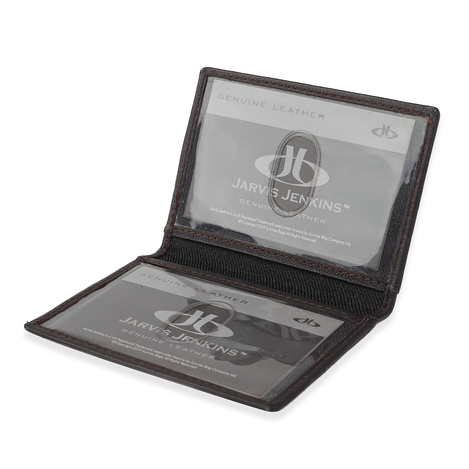 Leather Slim Credit Card Holder - Dark Brown