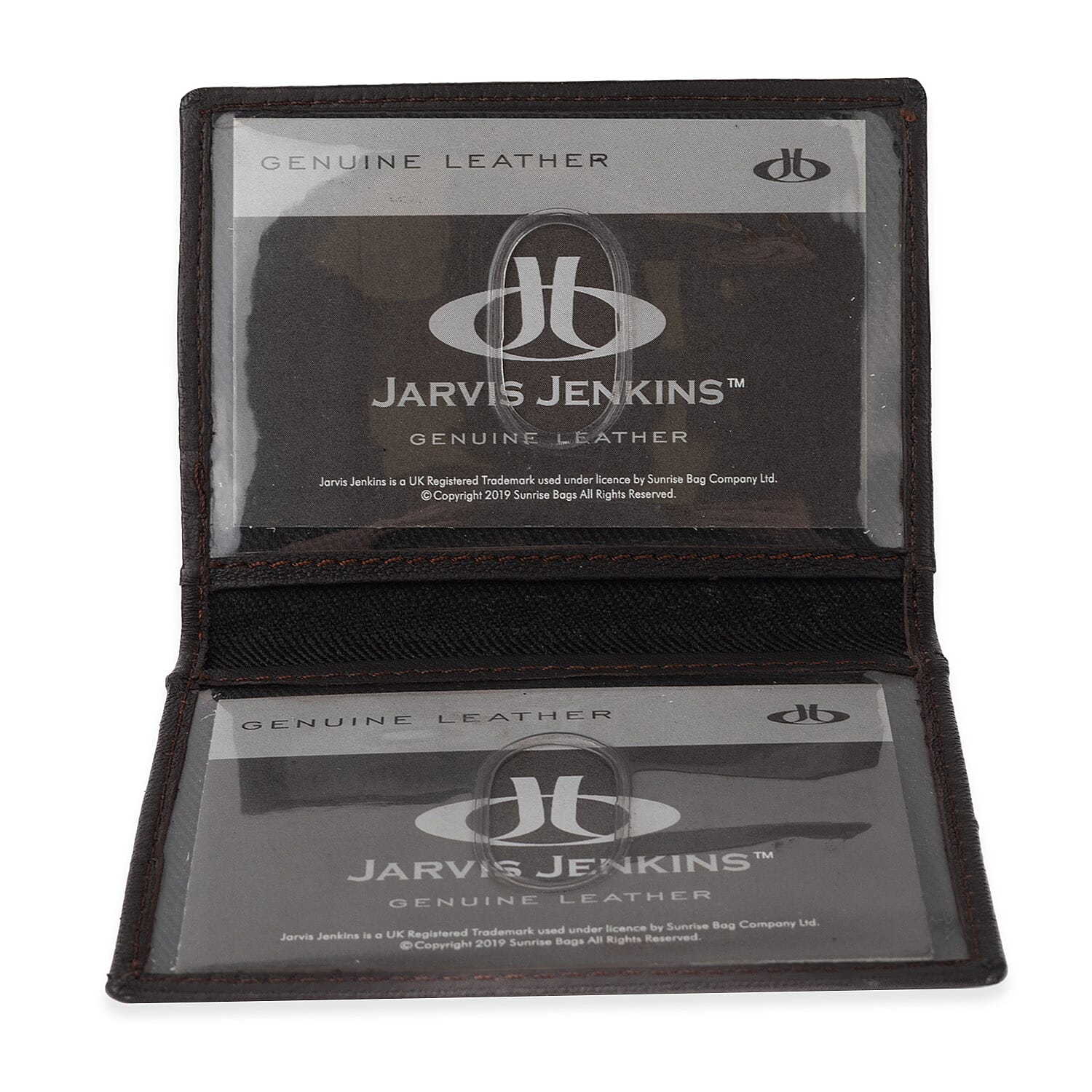 Leather Slim Credit Card Holder - Dark Brown