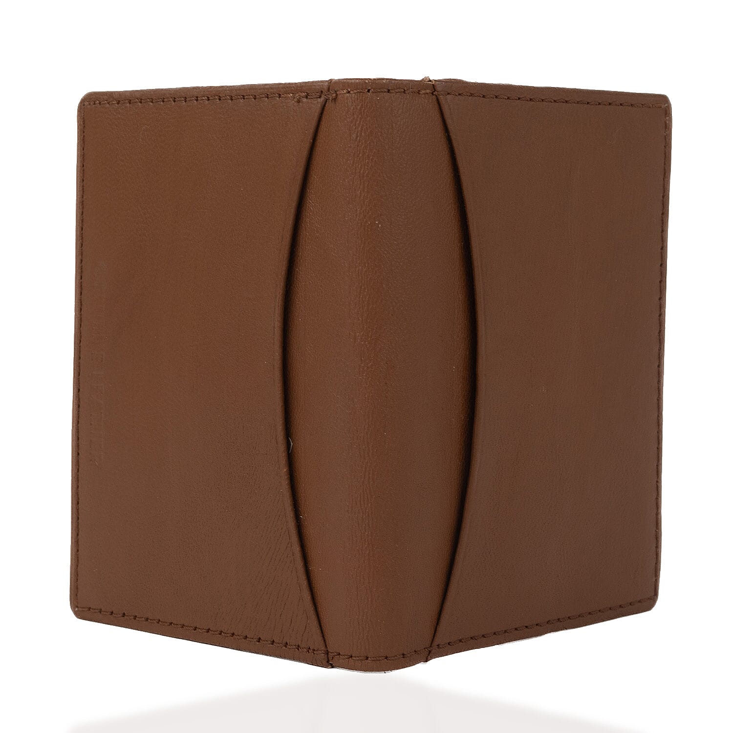 Leather Slim Credit Card Holder - Tan