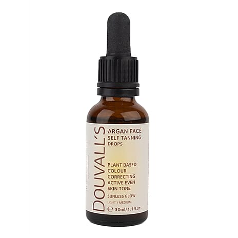 Douvalls Argan Face Self Tanning Drops (30ml) - Light-Medium