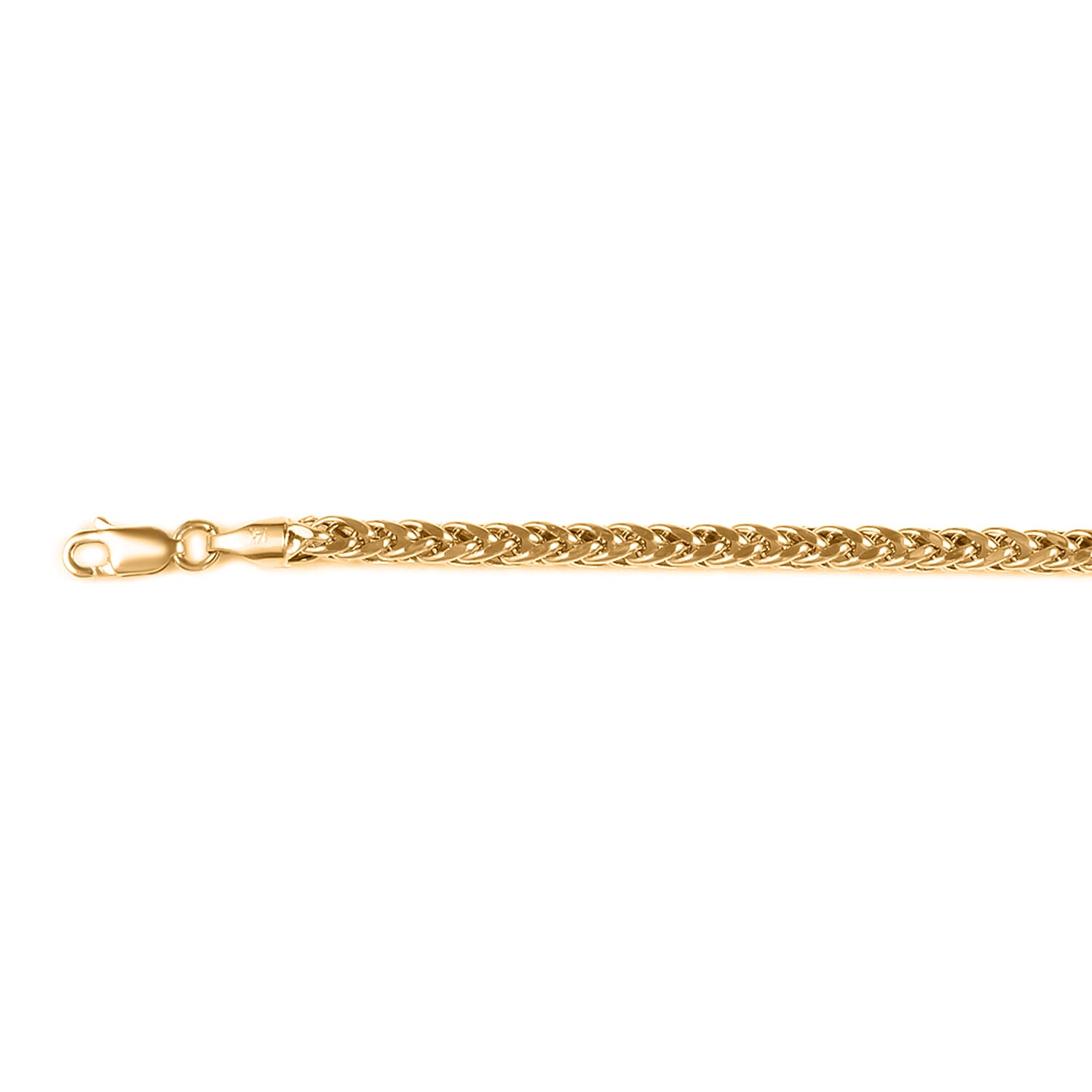 9K Yellow Gold SPIGA Necklace (Size 20) with Lobster Clasp, Gold Wt. 9.76 Gms.
