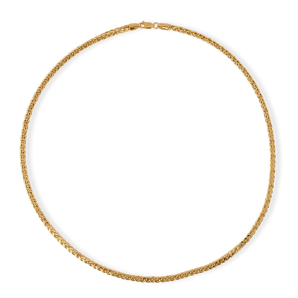 9K Yellow Gold SPIGA Necklace (Size 20) with Lobster Clasp, Gold Wt. 9.76 Gms.