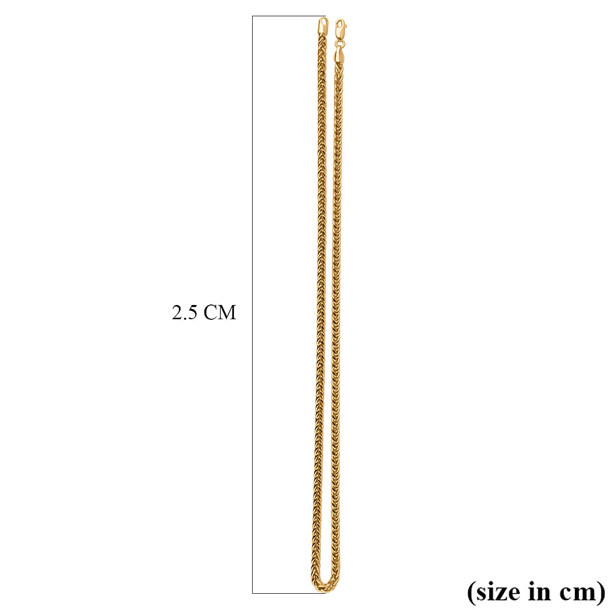 9K Yellow Gold SPIGA Necklace (Size 20) with Lobster Clasp, Gold Wt. 9.76 Gms.