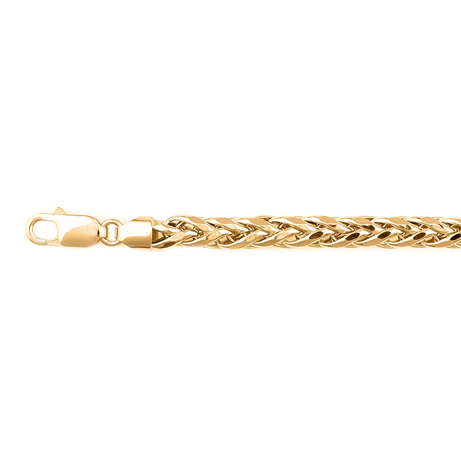 Close Out - 9K Yellow Gold Heaviest SOLID Spiga Necklace (Size - 20) with Lobster Clasp Gold Wt. 31.75 Gms.