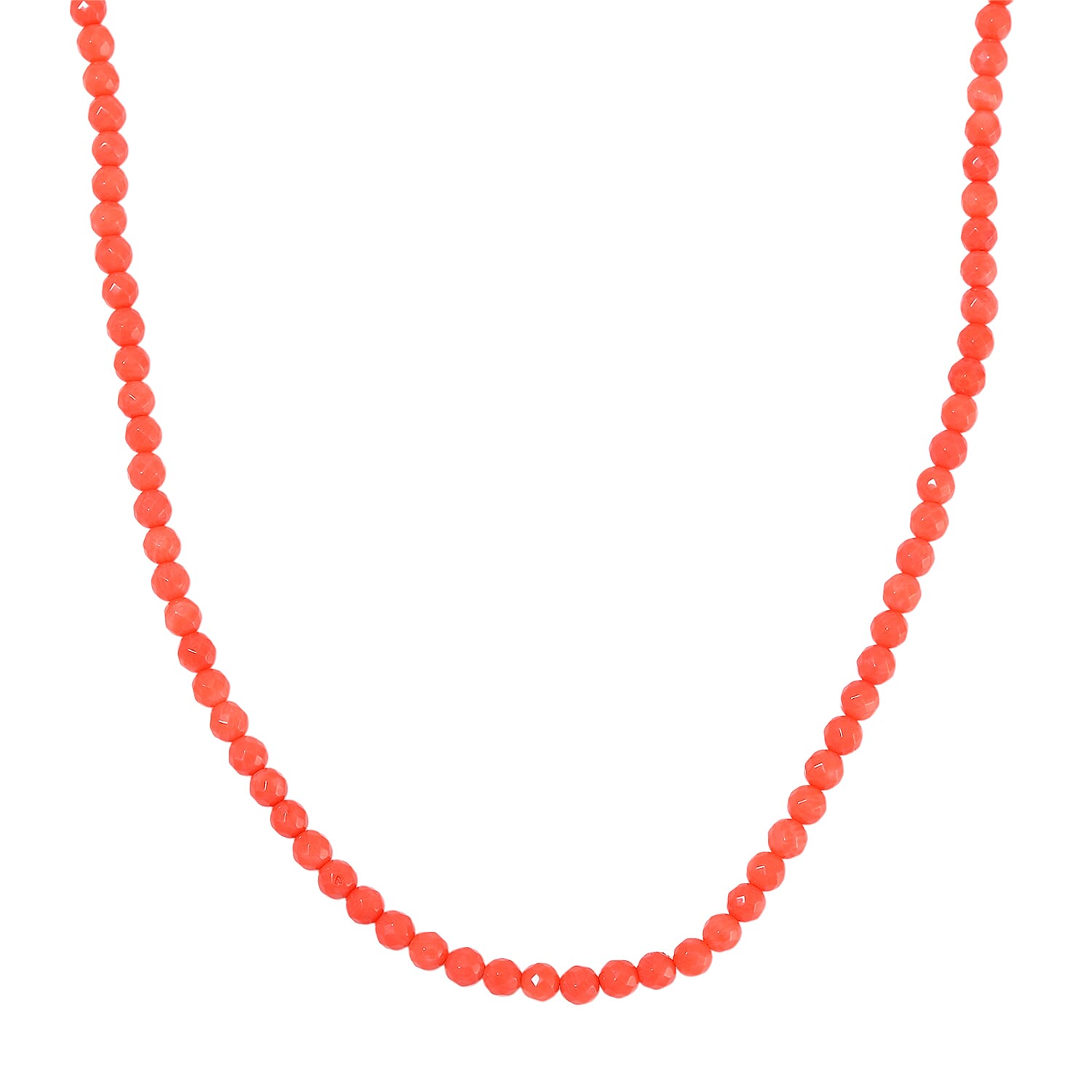 Tucson Find- Bamboo Coral Necklace (Size - 20) with Lobster Clasp in Yellow Gold Sterling Silver 120.00 Ct.