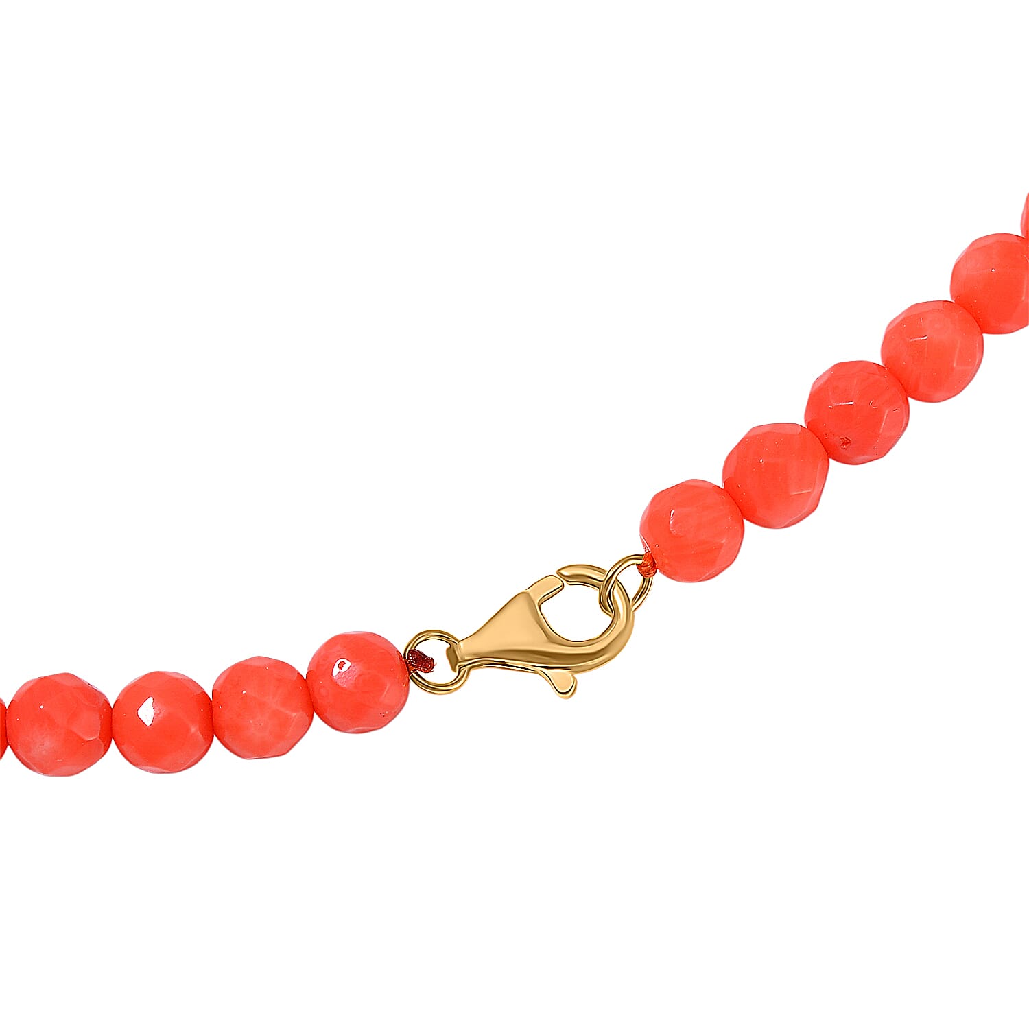 Tucson Find- Bamboo Coral Necklace (Size - 20) with Lobster Clasp in Yellow Gold Sterling Silver 120.00 Ct.