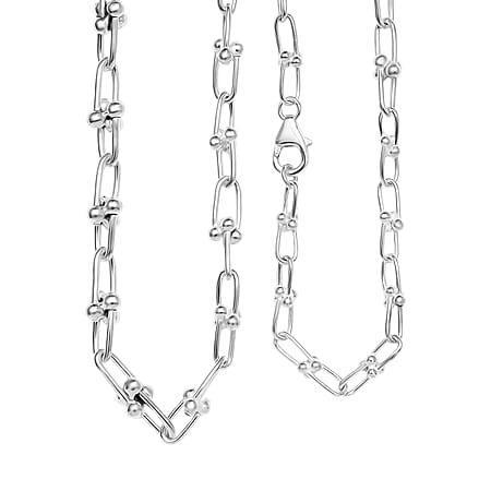 One Time Closeout Deal - Sterling Silver Industrial Necklace (Size 20) One Time Closeout Deal - Sterling Silver Industrial Necklace (Size 20)