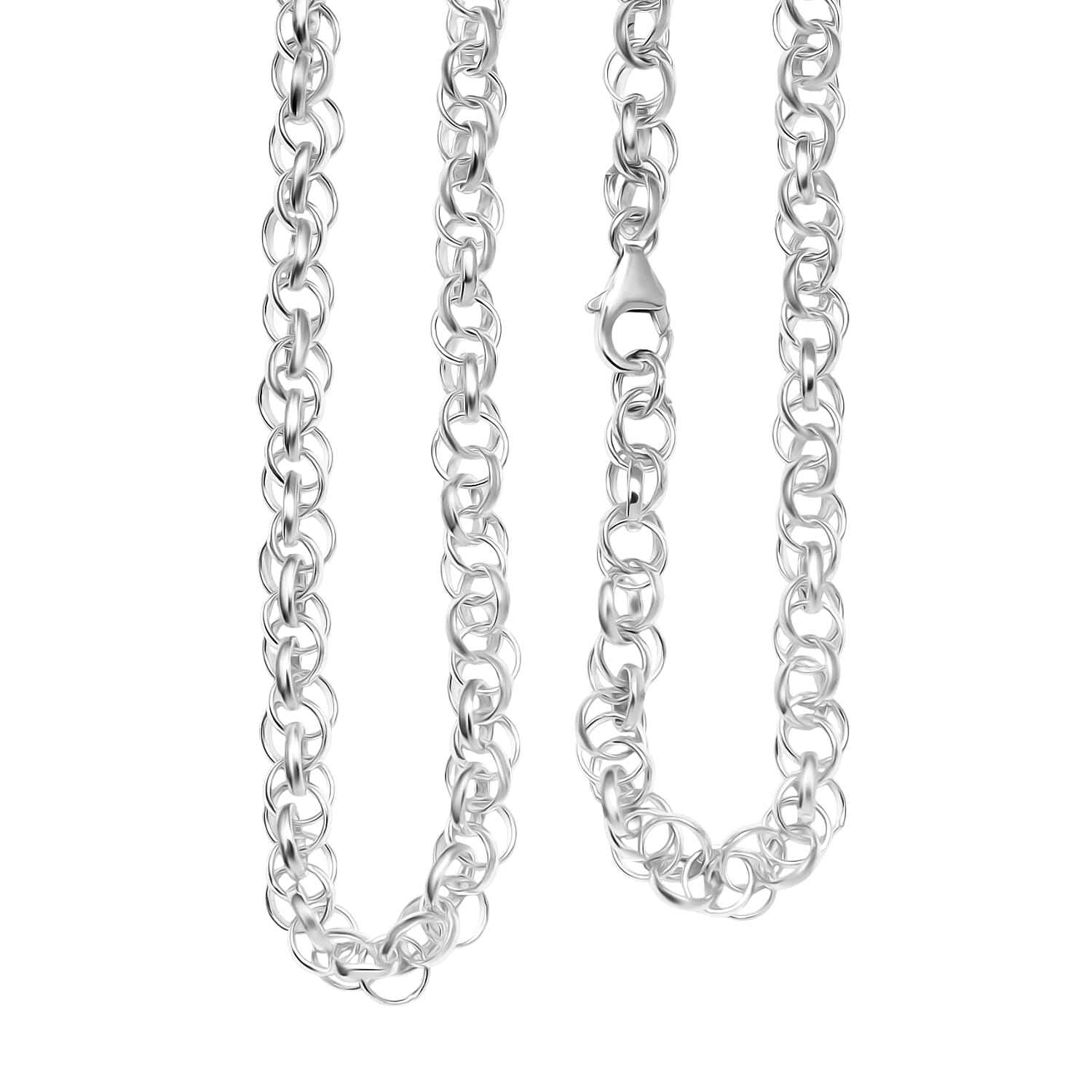 Sterling Silver Necklace (Size - 20), Silver Wt. 18.50 Gms.