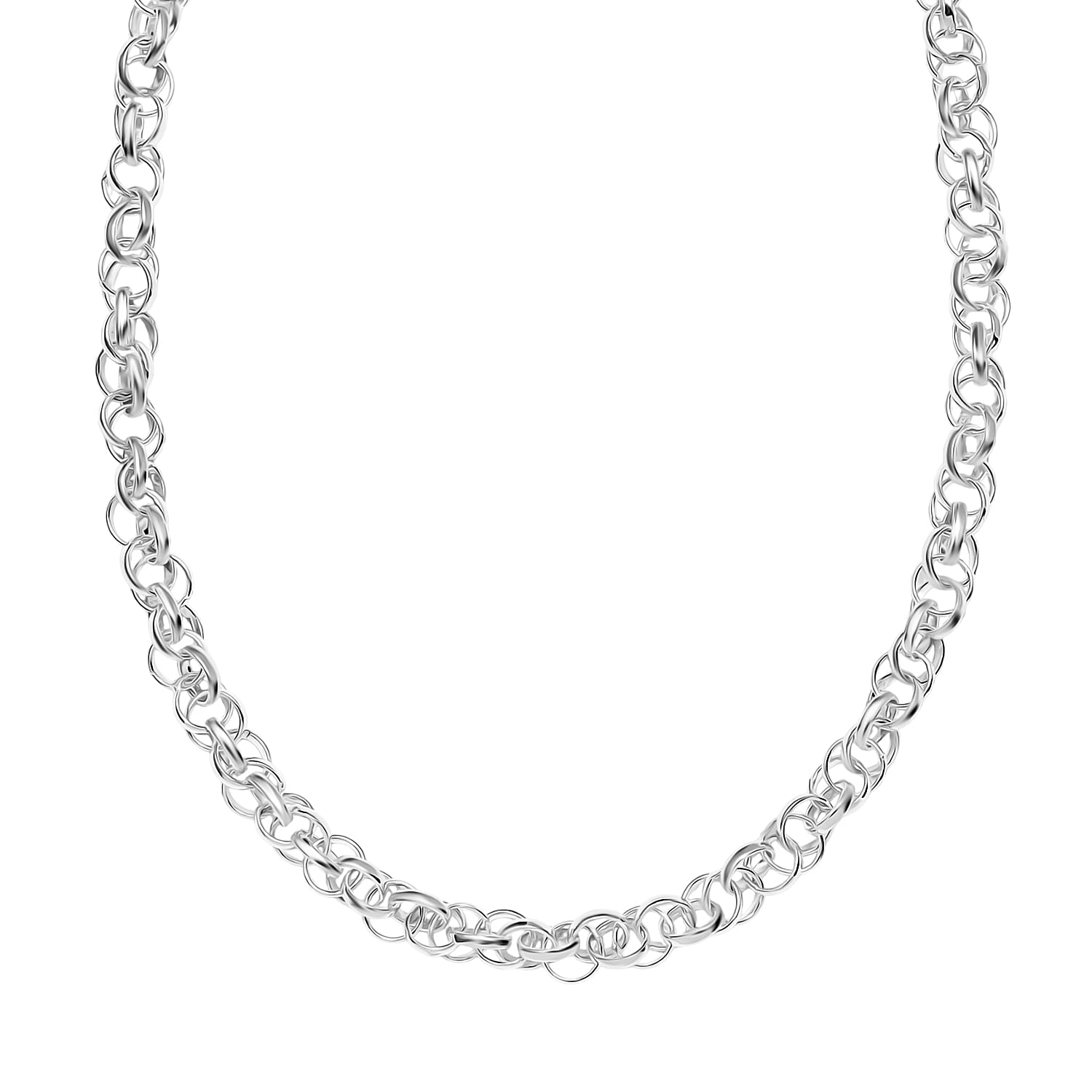 Sterling Silver Necklace (Size - 20), Silver Wt. 18.50 Gms.