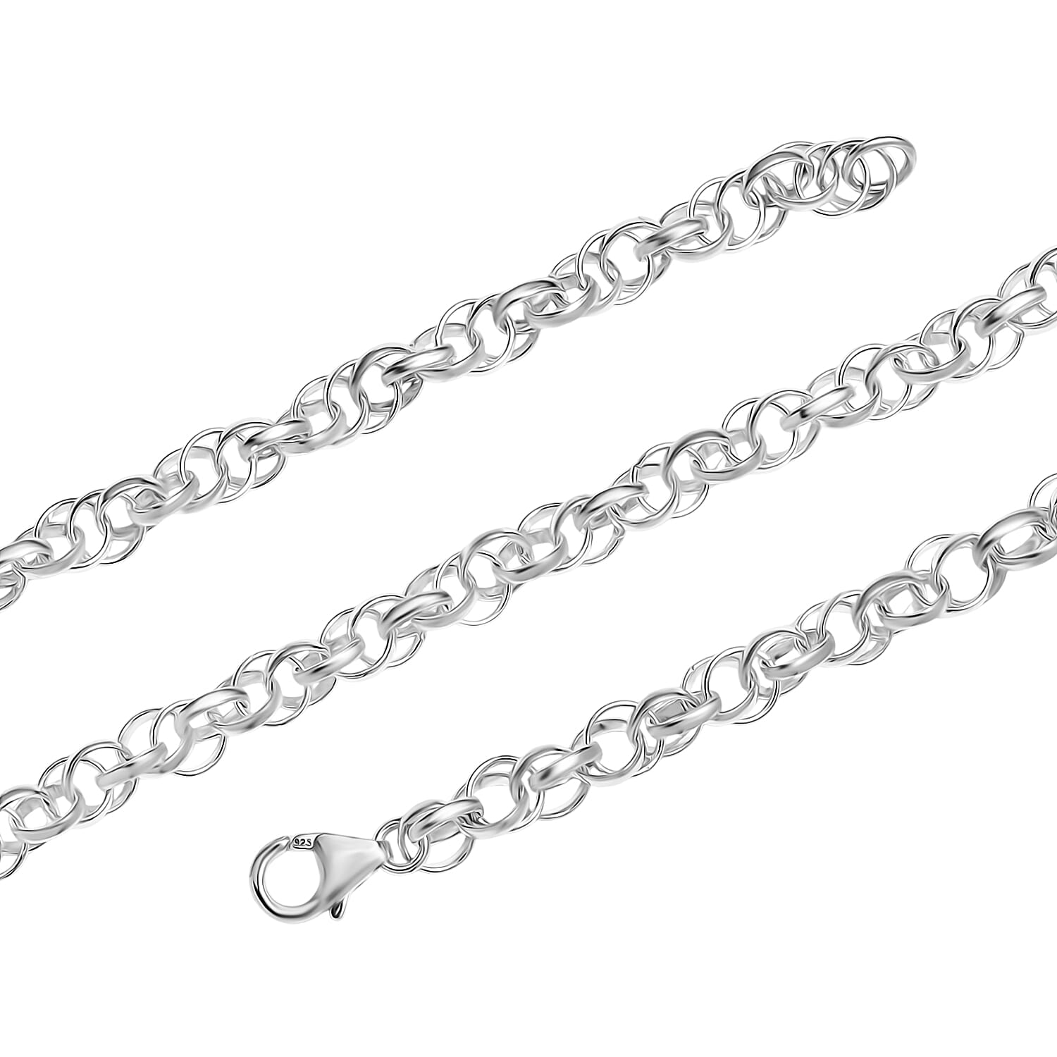 Sterling Silver Necklace (Size - 20), Silver Wt. 18.50 Gms.